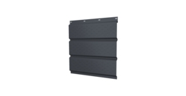 Софит металлический полная перфорация 0,5 GreenCoat Pural BT, matt с пленкой RR 23 темно-серый