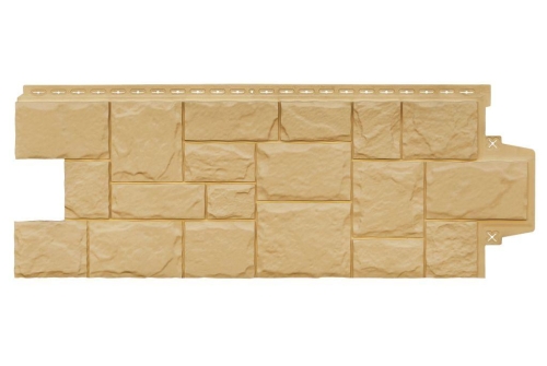 Фасадная панель GL Крупный камень Classic песочный
