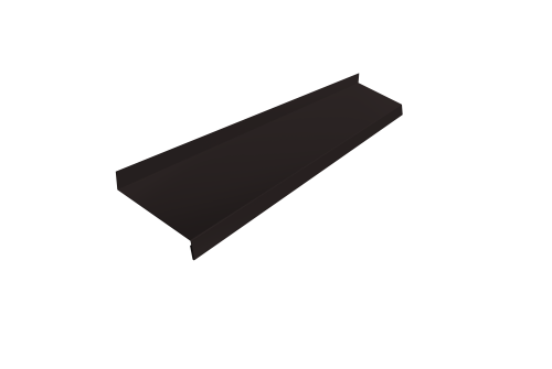 Отлив простой 150 0,5 Velur X RAL 9005 черный (2м)