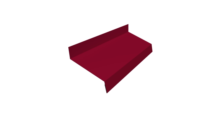 Отлив простой 50 0,45 PE с пленкой RAL 3003 рубиново-красный (2м)