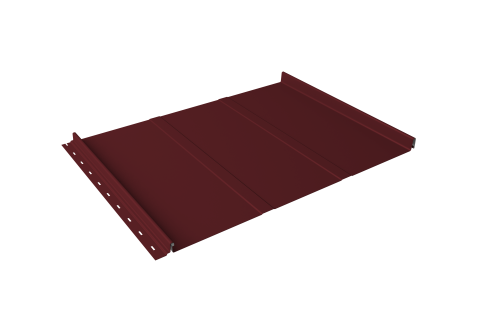 Кликфальц Line Grand Line 0.5 Satin с пленкой на замках RAL 3005 красное виноо