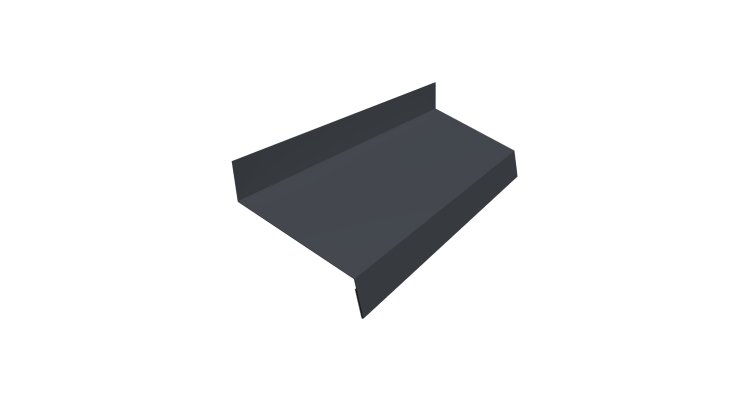 Отлив простой 50 0,5 Rooftop Бархат RAL 7024 мокрый асфальт (2м)