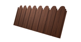 Профнастил С10B фигурный 0,45 Print Elite Choco Wood TwinColor