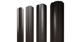 Штакетник М-образный А фигурный 0,45 Print Elite Coffee Wood TwinColor