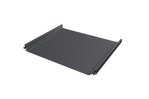 Кликфальц Pro Grand Line 0,45 PE с пленкой на замках RAL 7024 мокрый асфальт