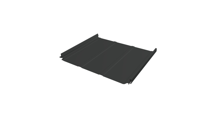 Кликфальц Pro Line Grand Line 0,5 Satin с пленкой на замках RAL 7016 антрацитово-серый