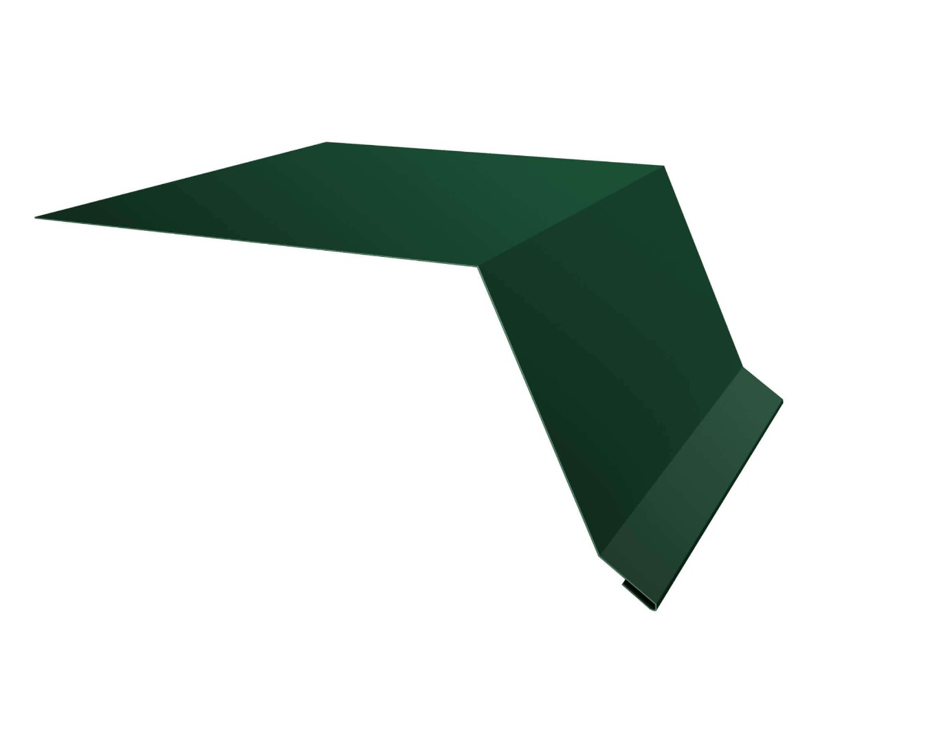 Планка капельник 100х55 0,5 Satin с пленкой RAL 6005 зеленый мох (2м)