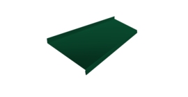 Отлив простой 200 0,5 Satin с пленкой RAL 6005 зеленый мох (2м)