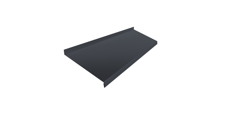 Отлив простой 250 0,5 Satin Matt RAL 7024 мокрый асфальт (2м)