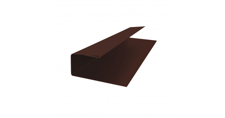 J-Профиль 12мм PE RAL 8017 шоколад