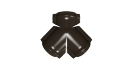 Тройник Y малого конька полукруглого 0,5 Atlas X с пленкой RR 32 темно-коричневый