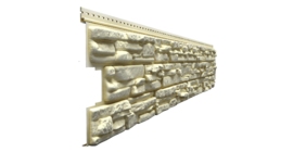 Сайдинг LUX под камень, Rocky, кешью