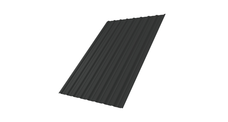 Профнастил С10A 0,5 Satin Matt RAL 7016 антрацитово-серый