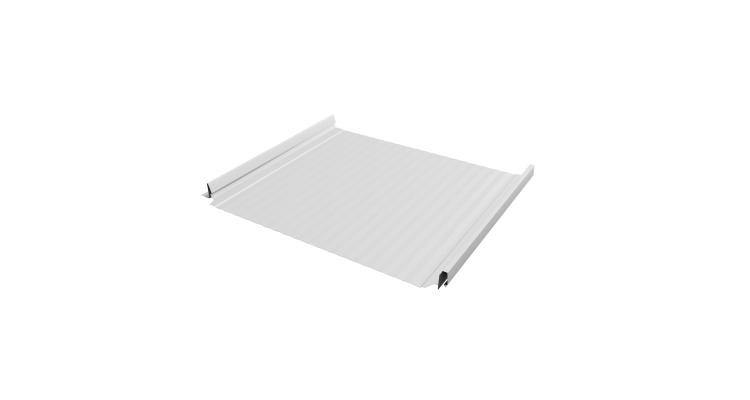 Кликфальц Pro Gofr Grand Line 0,45 Drap TX с пленкой на замках RAL 9003 сигнальный белый