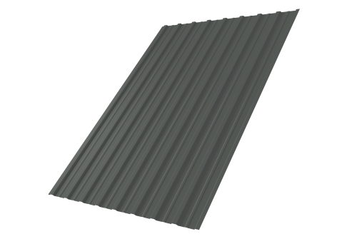 Профнастил С10A 0,45 PE RAL 7005 мышино-серый