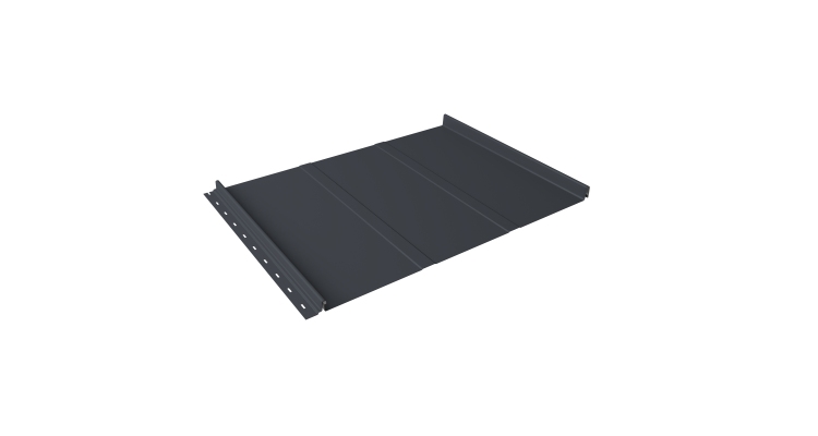 Кликфальц Line Grand Line 0.5 Drap TX с пленкой на замках RAL 7024 мокрый асфальт