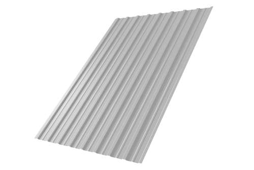 Профнастил С10A 0,45 PE RAL 9003 сигнальный белый