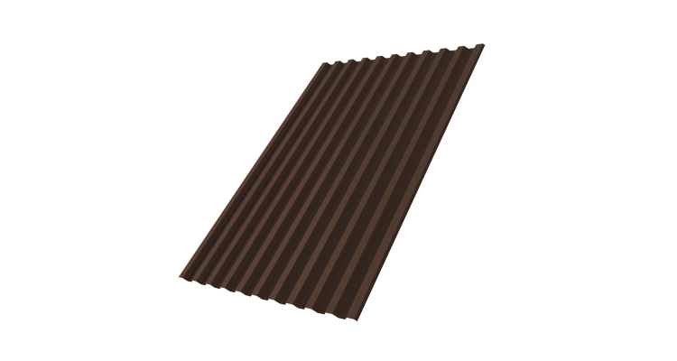 Профнастил С21R 0.45 Drap TX RAL 8017 шоколад