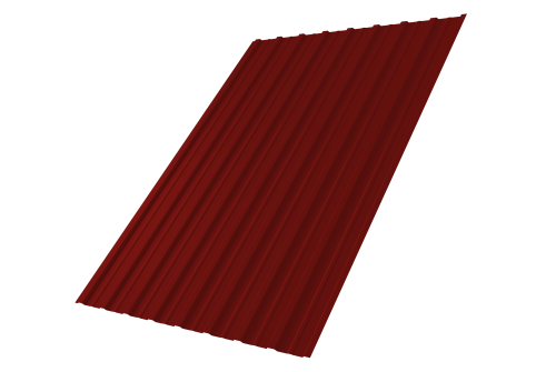 Профнастил С10A 0,5 Satin RAL 3011 коричнево-красный