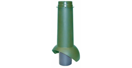 Выход канализации Krovent Pipe-VT 110 изолированный зеленый