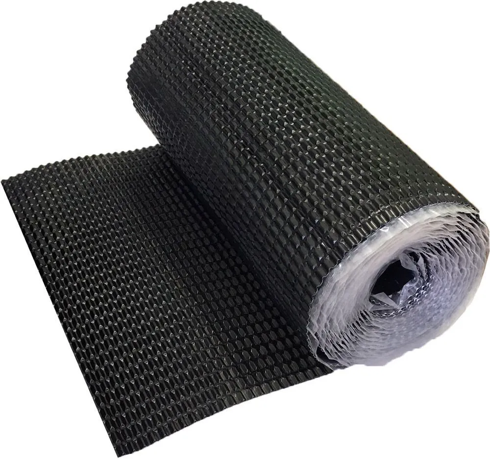 Лента для примыкания гофрированная алюминиевая Optima черная, 280 мм, 2.5м