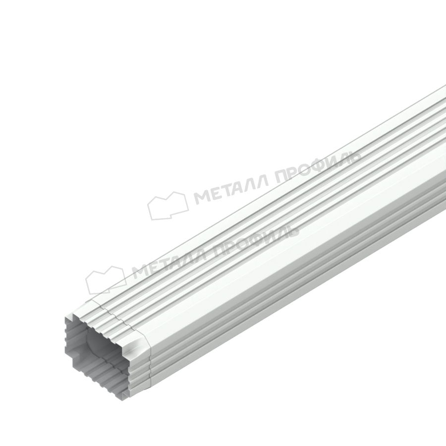 Труба водосточная Металл Профиль БЮДЖЕТ 76х102х2000 RAL 9003