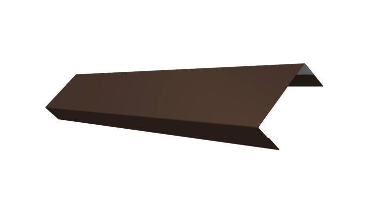 Ламель обратная 50 забора жалюзи Texas 0.45 PE-Double с пленкой RAL 8017 шоколад