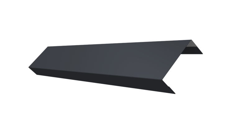 Ламель обратная 50 забора жалюзи Texas 0.5 PurPro Matt 275 с пленкой RAL 7024 мокрый асфальт