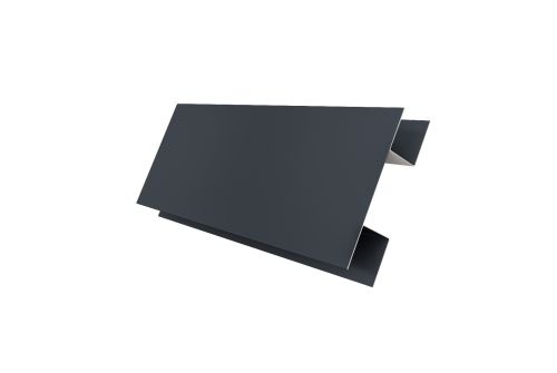 Планка H-образная Экобрус 0,45 Drap RAL 7024 мокрый асфальт (2м)