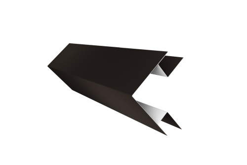 Планка угла внешнего сложного Экобрус Grand Line 0,5 Drap RR 32 темно-коричневый (3м)