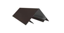Планка угла внешнего составная верхняя 0,5 Drap RR 32 темно-коричневый (3м)