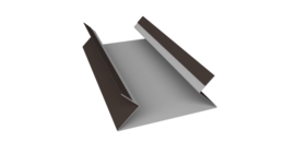 Планка угла внутреннего составная верхняя 0,45 PE с пленкой RR 32 темно-коричневый (3м)