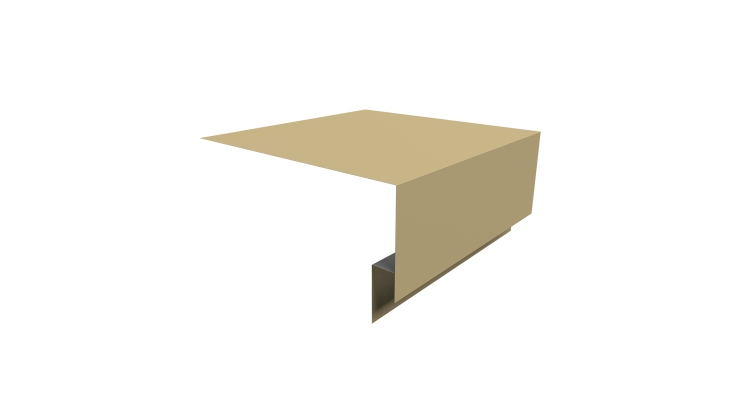 Планка околооконная сложная Экобрус Grand Line 200х75х25 0,45 PE с пленкой RAL 1014 слоновая кость (3м)