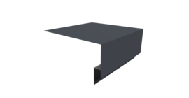 Планка околооконная сложная Экобрус Grand Line 250х75х25 0,45 PE с пленкой RAL 7024 мокрый асфальт (3м)