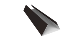 Планка стыковочная составная нижняя 0,45 Drap TX RAL 9005 черный (3м)