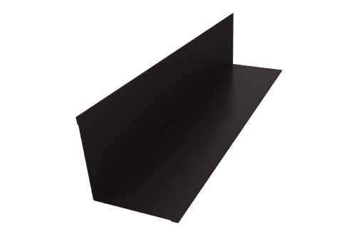Угол внутренний 110х110 0,5 Satin с пленкой RR 32 темно-коричневый (3м)