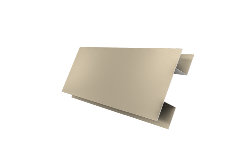 Планка H-образная стыковочная сложная 0,45 PE с пленкой RAL 1015 светлая слоновая кость (2м)