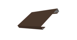 Ламель лицевая 150 забора жалюзи Texas стартовая/финишная для калиток и ворот 0.45 PE-Double с пленкой RAL 8017 шоколад