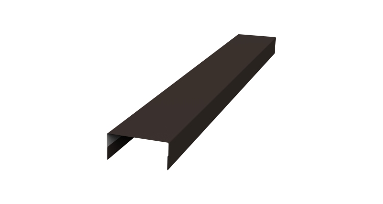 Крышка 30х15 жалюзи Texas 0,45 Drap ST RR 32 темно-коричневый (3м)