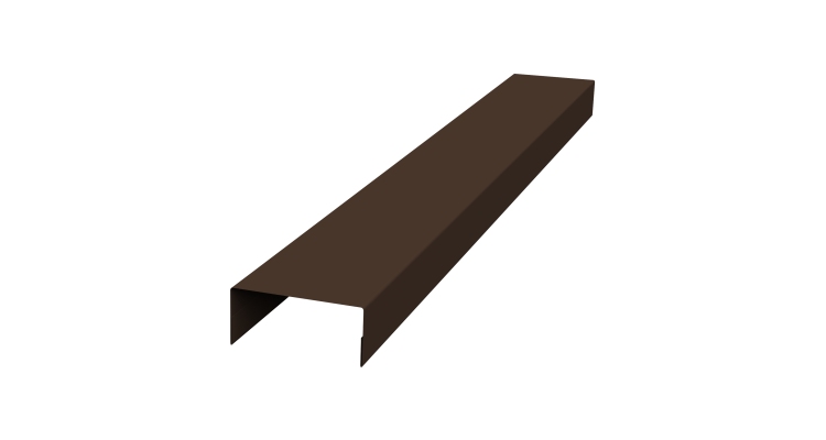 Крышка 45х20 жалюзи Texas 0,5 PurLite Matt RAL 8017 шоколад (2,5м)