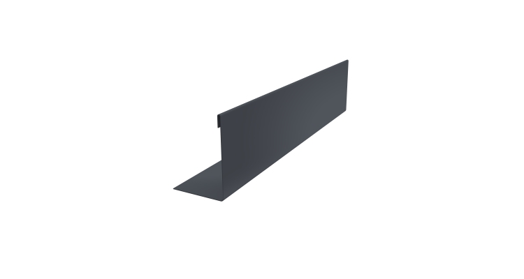 Нащельник 150 Texas 25х35 0,45 Drap-double TX RAL 7024 мокрый асфальт (L1,8)