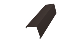 Декоративная накладка на столб универсальная угловая 62х55 для забора жалюзи 0,5 PurPro Matt 275 RR 32 темно-коричневый (2м)