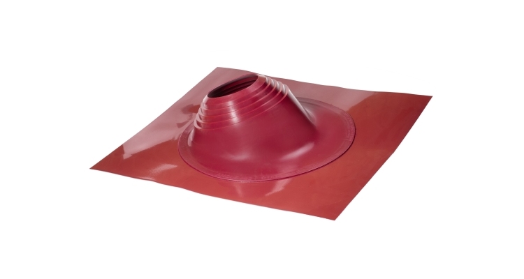 Проходной элемент MF угловой №3.1 (280-460мм) +185 EPDM (металлический окрашенный фланец) красный