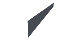 Ламель забора жалюзи Palermo стартовая/финишная для калиток и ворот 0,5 Satin RAL 7024 мокрый асфальт