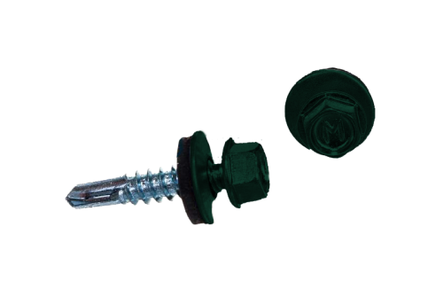 Саморез по металлу Daxmer 5,5х25 RAL 6005 (250) сверло №3