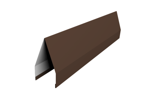 Ламель забора жалюзи Tokyo 0,5 Rooftop Бархат RAL 8017 шоколад