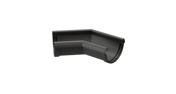 Угол желоба 135˚ LUX, графит