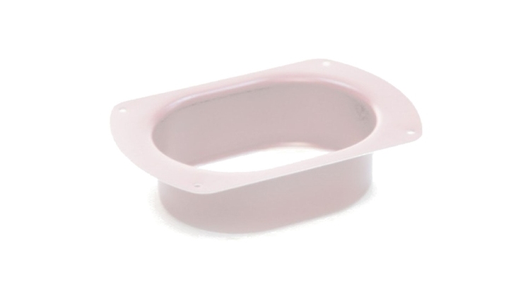 Воронка врезная 127 мм PE RAL 9003 сигнальный белый