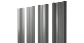 Штакетник М-образный А с прямым резом 0.45 PE RAL 7005 мышино-серый